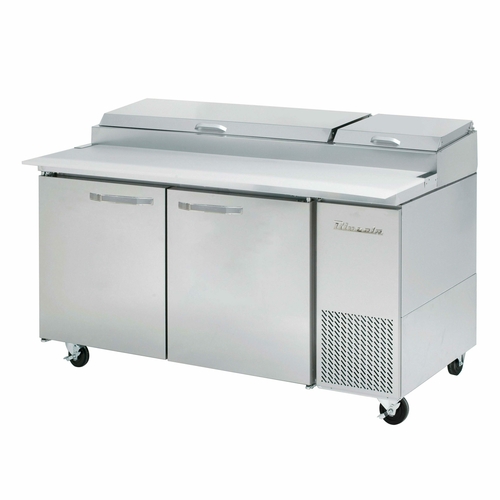 BAPP67-HC_main Blue Air Commercial Refrigeration BAPP67-HC 67-Inch Pizza Prep Table with Refrigerated Storage and Stainless Steel Top