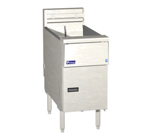 Pitco SE14 Solstice Fryer Electric Floor Model 40-50 lb Oil Capacity Solid State Controls Stainless Steel Tank